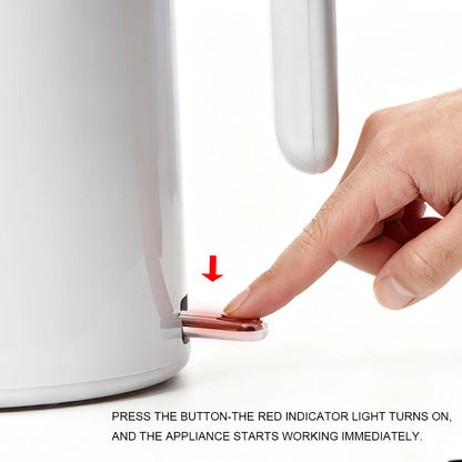 Purilite Select 2.0L 304 Stainless Steel Electric Kettle | Double-Layer Anti-Scald Fast Boiling Water Boiler