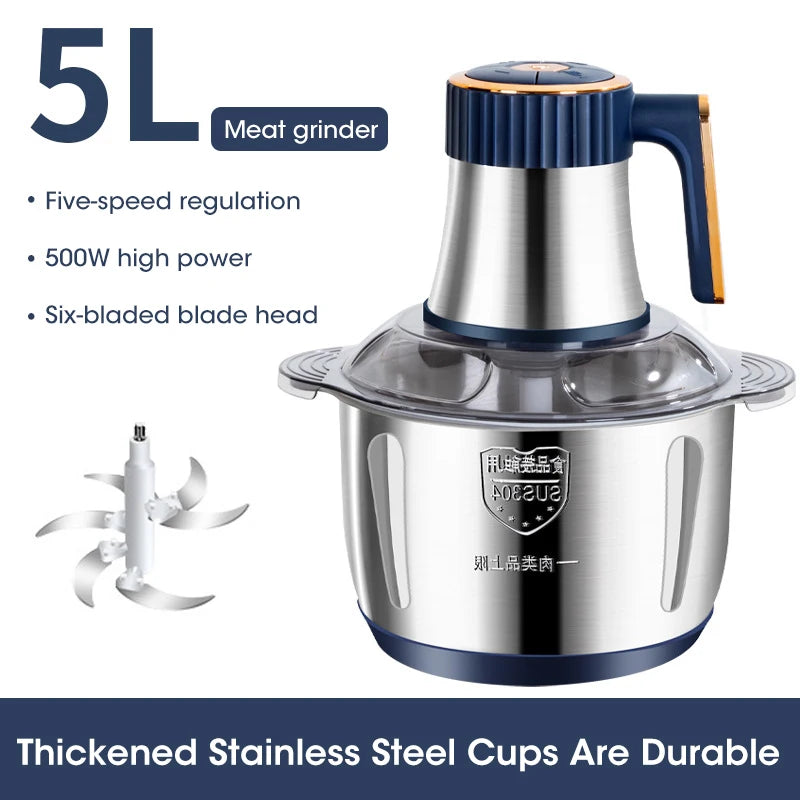 Purilite Select 5L Electric Meat Grinder Food Processor