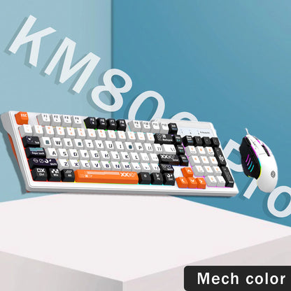 Purilite Select KM800 Pro Wired Mechanical Feel Keyboard and Mouse Set