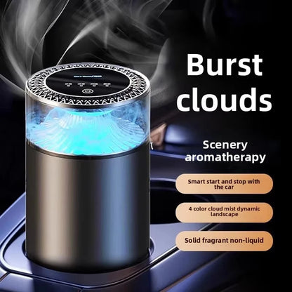 Purilite Select 2025 Smart Car Air Freshener – Sea Mist & Cloud Aroma, Ultrasonic Atomizing Diffuser
