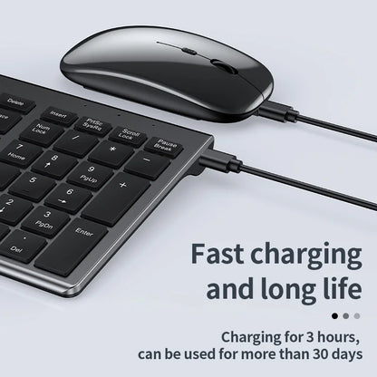 Purilite Select Slim Rechargeable Bluetooth Keyboard and Mouse