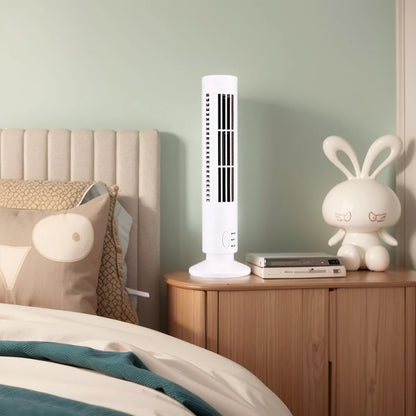 Purilite Select LED Tower Fan Bladeless Cooling Fan 2 Gear Speed Portable Electric Floor Fan