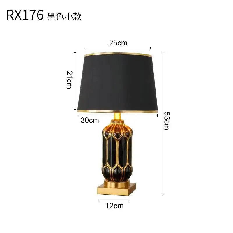 Purilite Select Black Ceramic Desk Lamp
