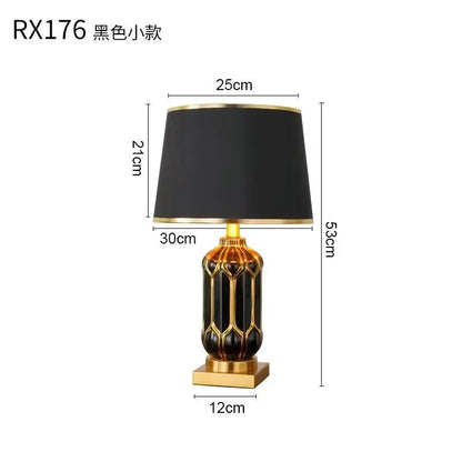 Purilite Select Black Ceramic Desk Lamp