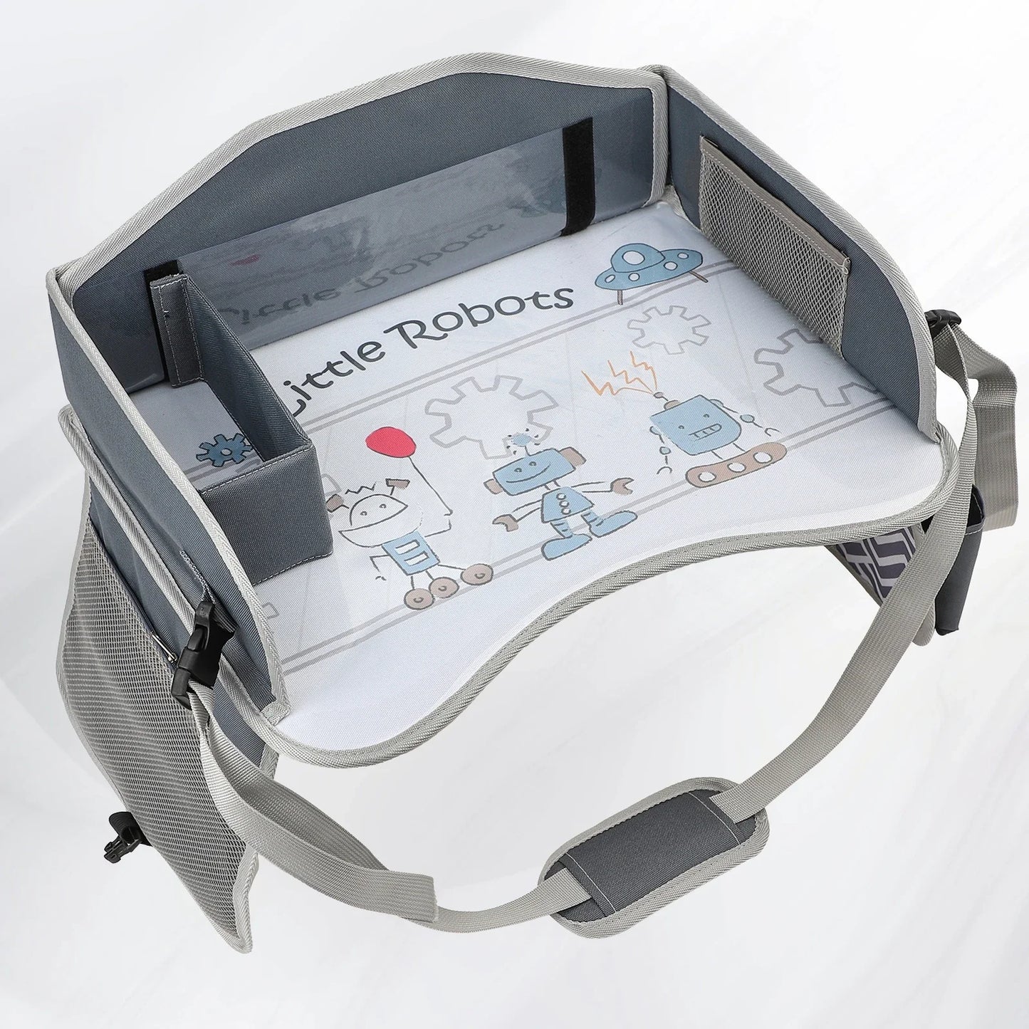 Purilite Select Kids Travel Tray for Car Seat Waterproof Activity Desk with Storage Pockets