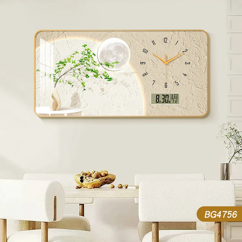 Purilite Select Large Size Flower Artwork Wall Clock