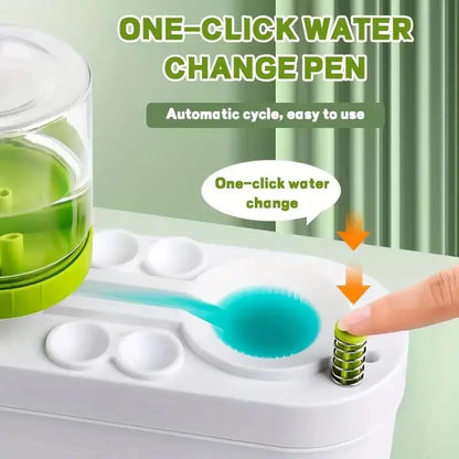 Purilite Select Paint Brush Cleaner Watercolor Brush Rinser with Drain Cleaner Rinse Cup Paint Water Dispenser Oil Paint Brush Cleaner