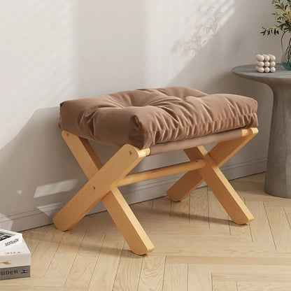 Purilite Select Wooden Footstool for Living Room