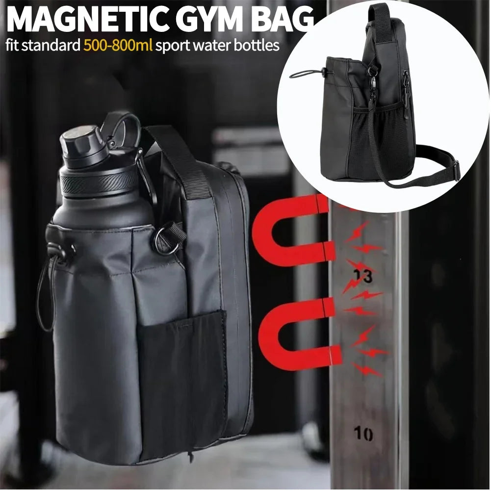 Purilite Select Magnetic Water Bottle Sling Bag | Crossbody Gym Bottle Carrier with Phone Holder | Fitness Travel Sports Pouch