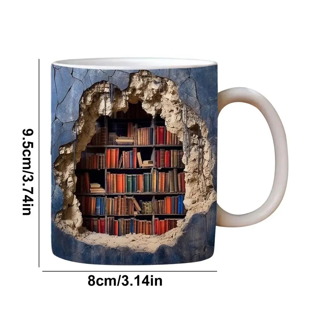 Purilite Select Creative 3D Bookshelf Mug