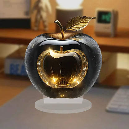 Purilite Select Clear Crystal Apple Figurine