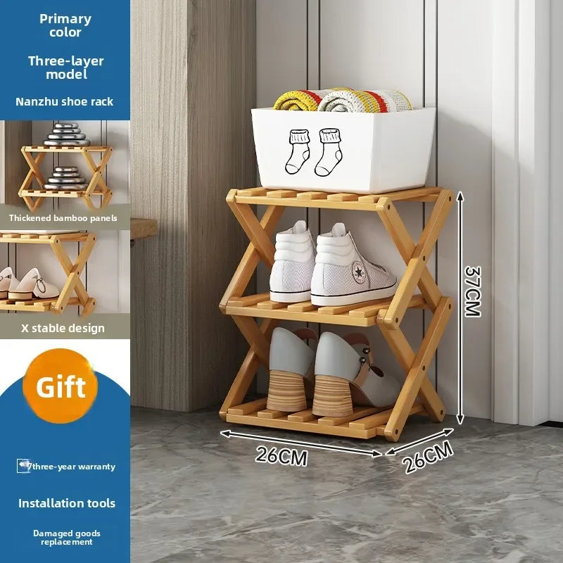 Purilite Select Narrow Wooden Shoe Rack