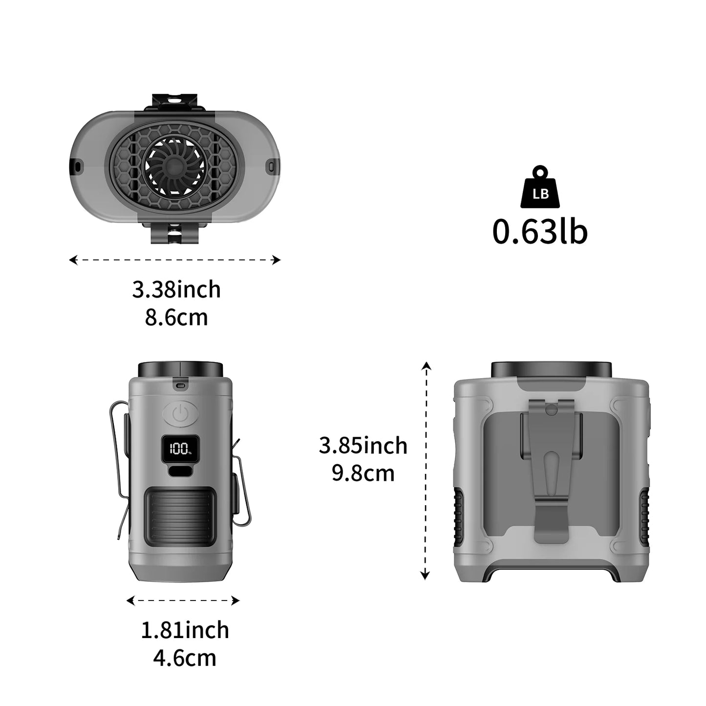 Purilite Select 20000mAh Outdoor Portable Waist & Neck Fan