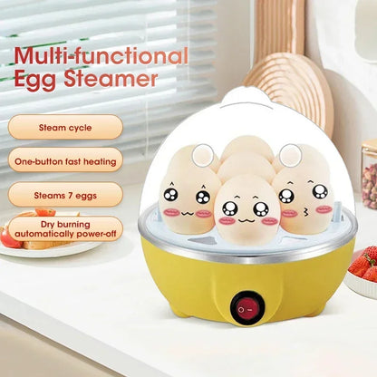 Purilite Select Electric Egg Boiler and Multifunctional 7 Egg Steamer with Auto Shut Off