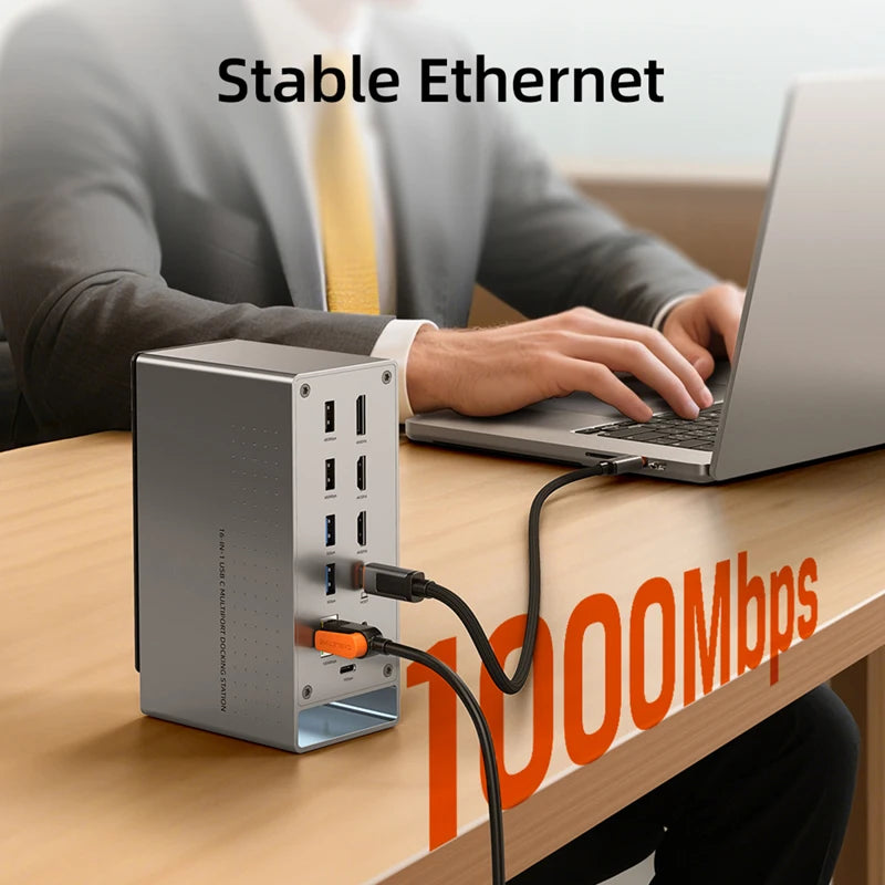 Purilite Select 16-in-1 USB-C Docking Station