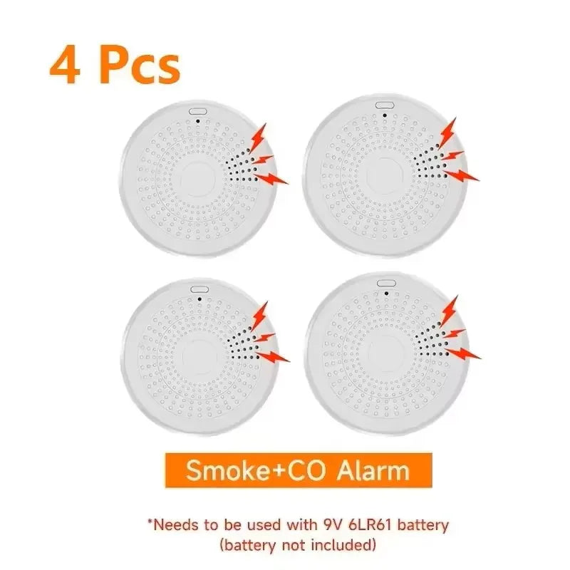 Purilite Select Smart WiFi CO & Smoke Detector | Carbon Monoxide & Smoke Alarm | App Control | 85dB Sound & Light Home Safety Sensor