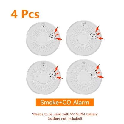 Purilite Select Smart WiFi CO & Smoke Detector | Carbon Monoxide & Smoke Alarm | App Control | 85dB Sound & Light Home Safety Sensor