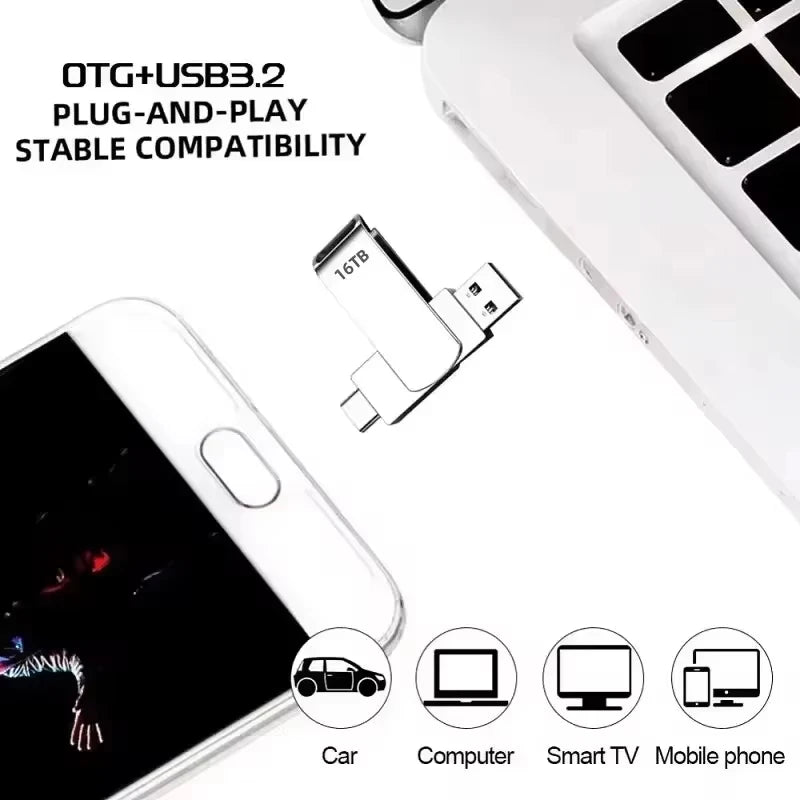 Purilite Select USB 3.2 High-Speed Metal Flash Drive, Portable Waterproof USB Memory Stick for PC, Laptop & Data Storage