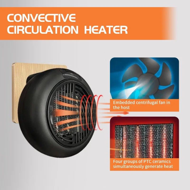 Purilite Select Desk & Wall-Mounted Electric Heater