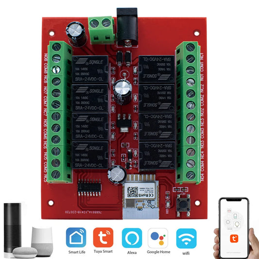 Purilite Select 8CH Tuya Smart WiFi Switch Module DC 12V / 24V
