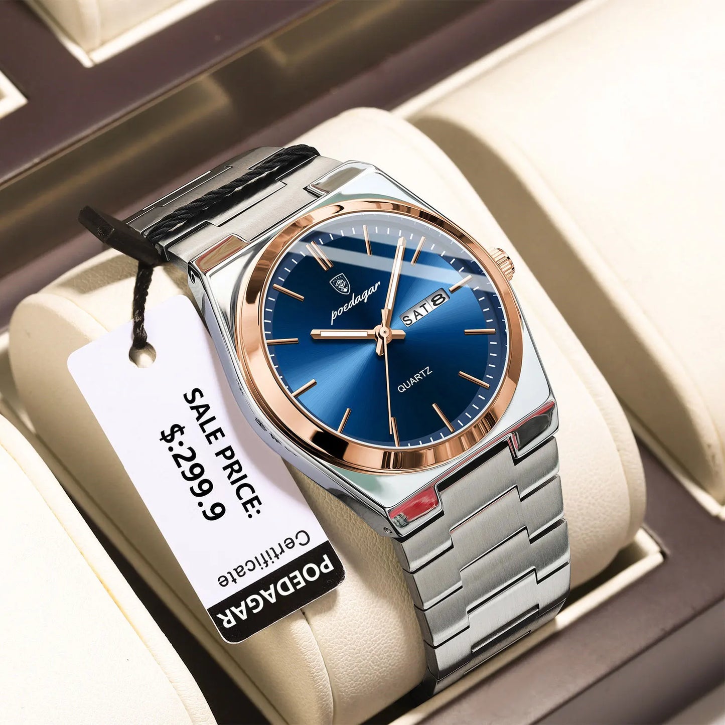 POEDAGAR Luxury Men’s Watch