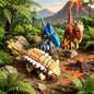 Purilite Select Jurassic Dinosaur Building Blocks Set | Mini Dinosaur Figures | Educational Construction Toy | Creative STEM Gift for Kids