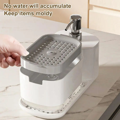 Purilite Select 2-in-1 Kitchen Dish Soap Dispenser with Sponge Holder