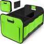 Purilite Select Collapsible Car Trunk Storage Box, 600D Oxford Fabric SUV Cargo Organizer with Multiple Compartments & Reinforced Handles