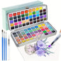 Purilite Select Deluxe 50/100/168-Color Watercolor Paint Set with Brushes & Pencils