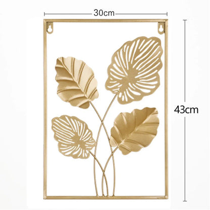 Purilite Select Golden Rectangle Metal Wall Hanging