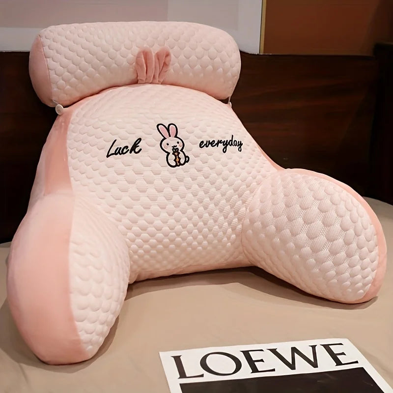 Purilite Select Ergonomic Reading Pillow | Adjustable Back Support & Soft Lumbar Cushion | Breathable Polyester Fabric for Bed, Sofa & Chair