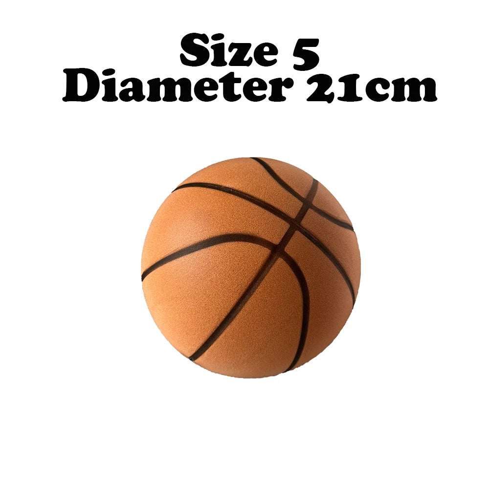 Purilite Select Silent Basketball Size 7# (29.5") / 6# / 5# Indoor Grooved Airless Foam Quiet Dribbling Training Ball
