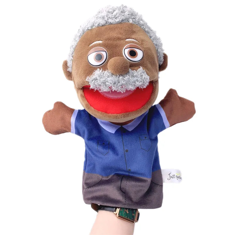 Purilite Select Family Plush Hand Finger Puppet Set Soft Cotton Educational Storytelling Toy for Kids and Adults (Set of 2)