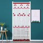 Purilite Select | Punch-Free Mosquito Screen Door Curtain | Double Layer Lace Lily Embroidered Net Curtain