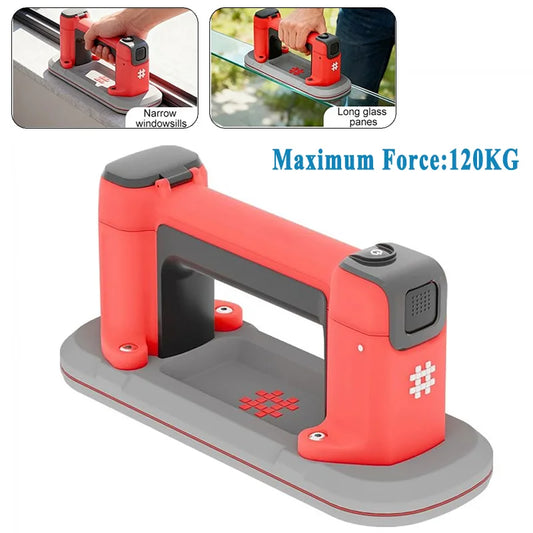 Purilite Select Electric Vacuum Suction Cup Lifter | 2400mAh Rechargeable Battery | Narrow Panel Glass Tile Heavy-Duty Lifting Tool