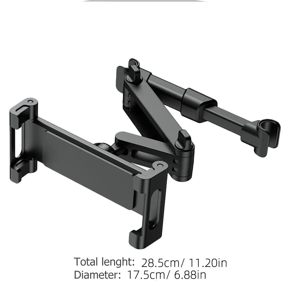 Purilite Select Car Backseat Headrest Tablet Mount 360 Degree Rotatable Adjustable Phone and Tablet Holder