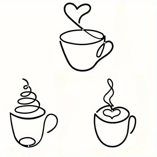 Purilite Select 1/3PCS Creative Coffee Wall Hangings