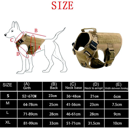 Purilite Select Tactical Military Dog Vest & Leash Set