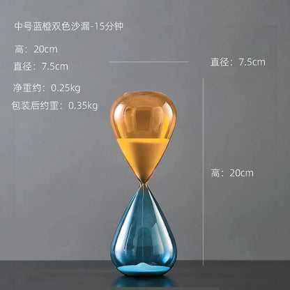 Purilite Select Modern Clear Glass Hourglass Timer