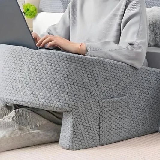 Purilite Select Bed Reading Pillow | High-Density Memory Foam U-Shape Support Pillow | Breathable Ergonomic Body Cushion