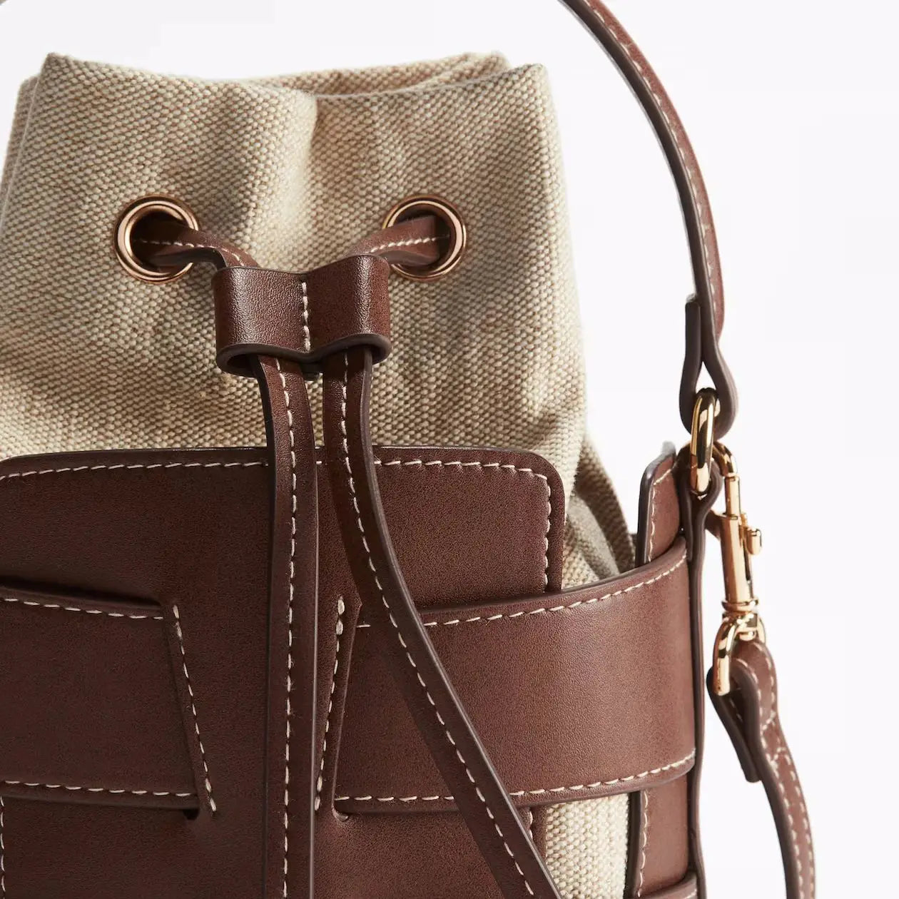 Purilite Select Hollow Out Crossbody Bucket Bag