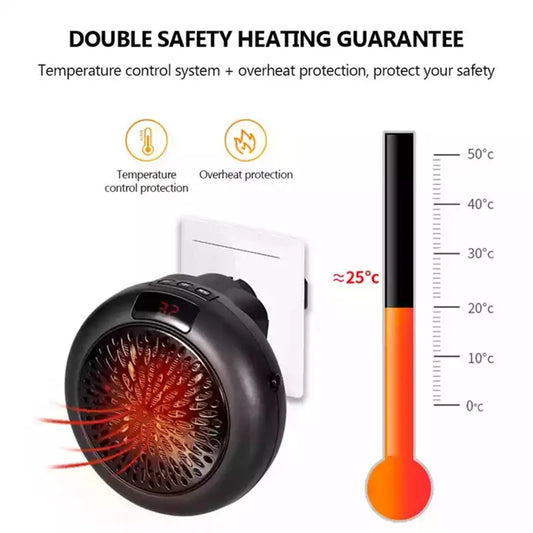 Purilite Select 900W Mini Plug-in Electric Space Room Heater