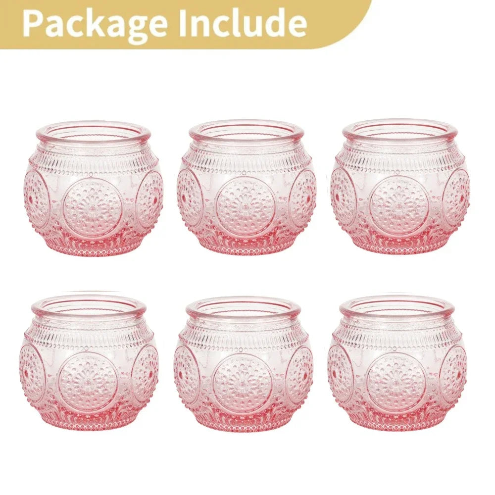 Purilite Select 6/12Pcs Votive Glass Candle Holders