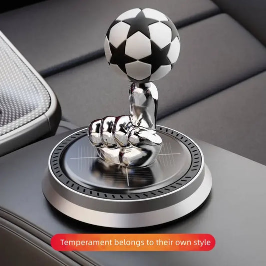 Purilite Select Solar Finger Football Car Perfume Air Freshener – Innovative Solar Spinning Aroma Diffuser