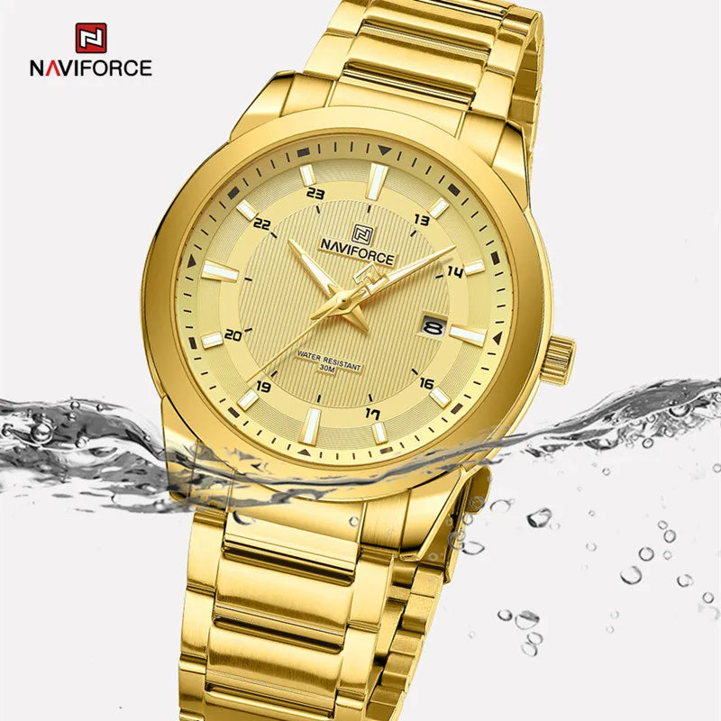 NAVIFORCE NF8029 Men’s Luxury Stainless Steel Quartz Watch