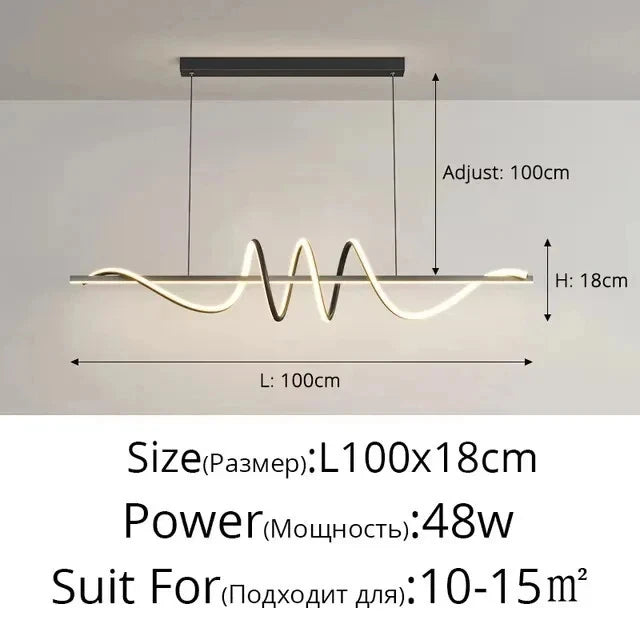 Purilite Select Minimalist Modern Dining Table LED Pendant Light