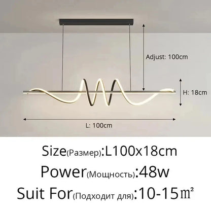 Purilite Select Minimalist Modern Dining Table LED Pendant Light