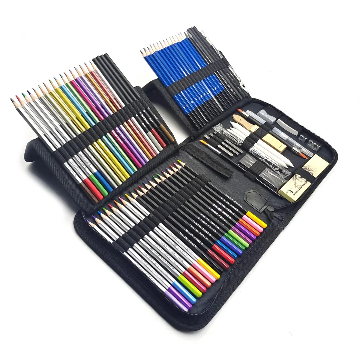 Purilite Select 83-Pack Diverse Art Pencils & Sketching Art Set for Beginners, Professionals, Teens & Adults