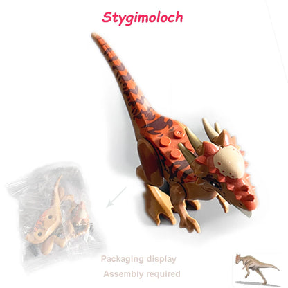 Purilite Select Jurassic Dinosaur Building Blocks Set | Mini Dinosaur Figures | Educational Construction Toy | Creative STEM Gift for Kids