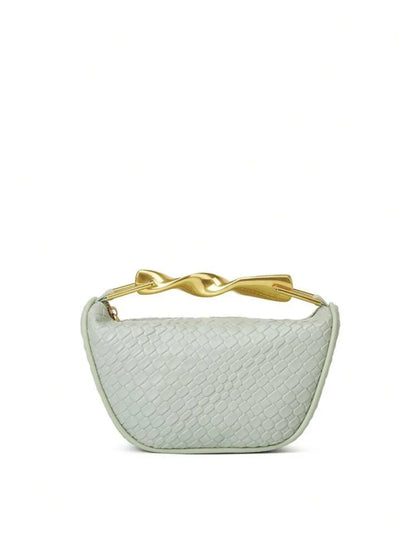 Purilite Select Summer Half-Moon Woven Straw Shoulder Bag